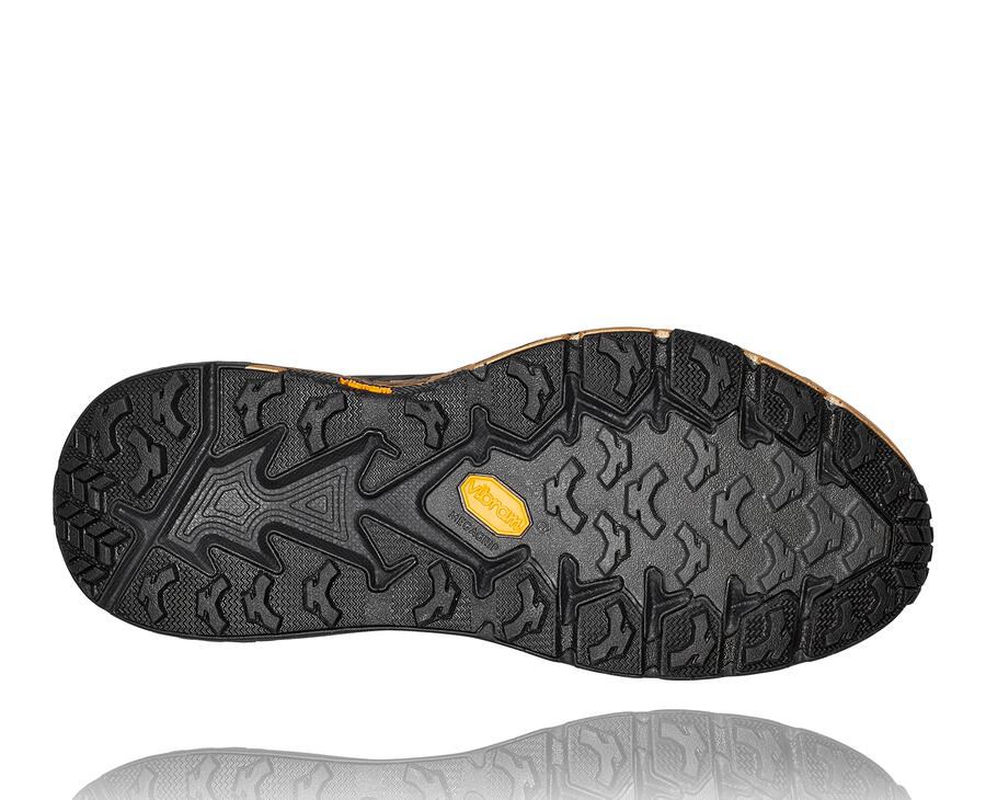 Tenis Hoka One One Trail Hombre Negros/Dorados - Speedgoat 4 Cny - DOKS58642